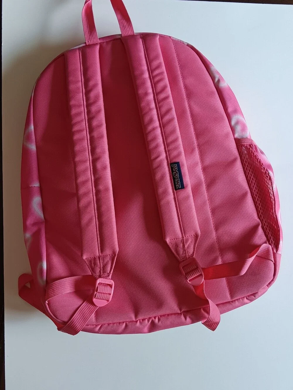 Jansport Pink Heart Backpack